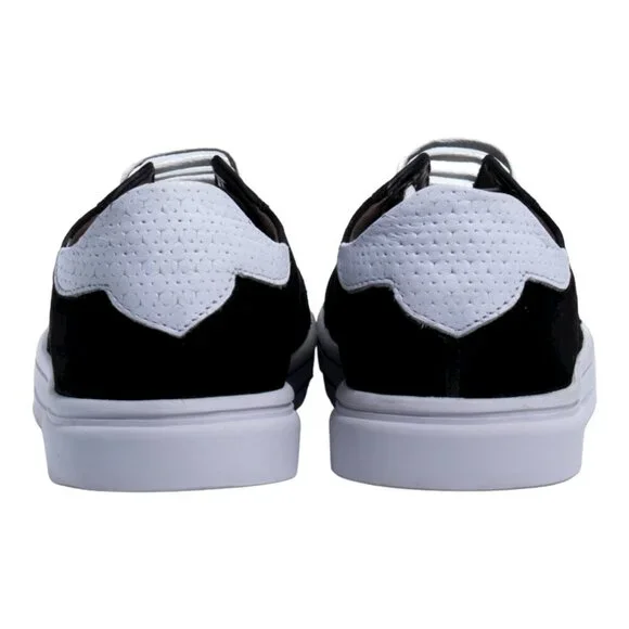Handcrafted Women’s Black Nubuck Leather Sneakers | Mommy & Me - Picture 9 of 15